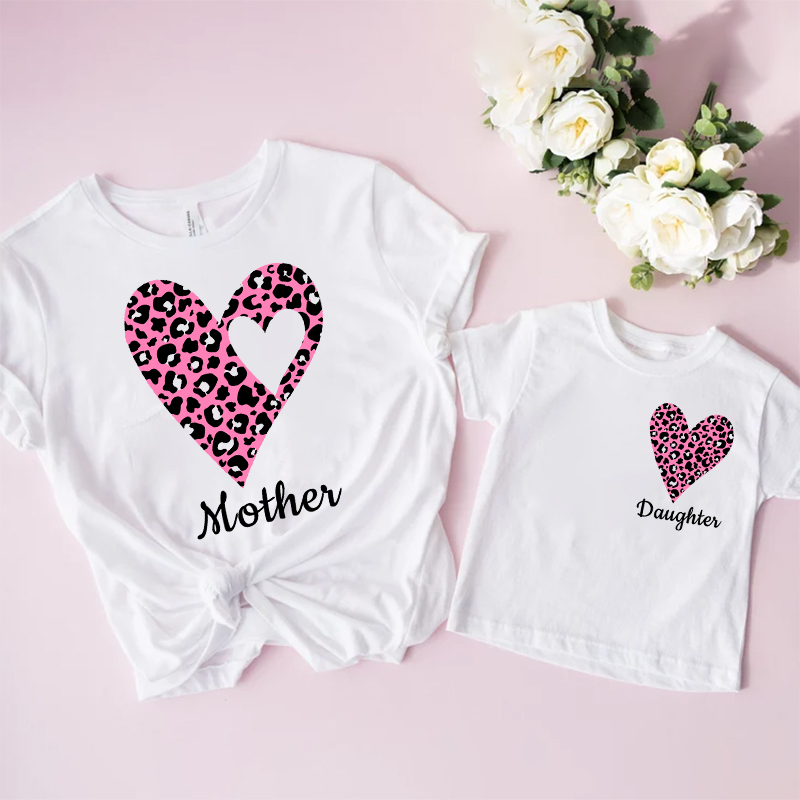 Plant Parent T Shirt - Jednakowe stroje rodzinne Lampart nadruk w