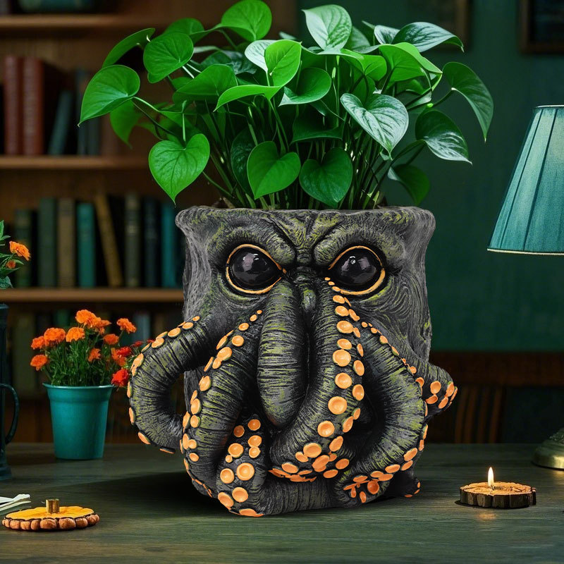 Snake Plant Ceramic - Kreatywna doniczka z żywicy - Tygrys,