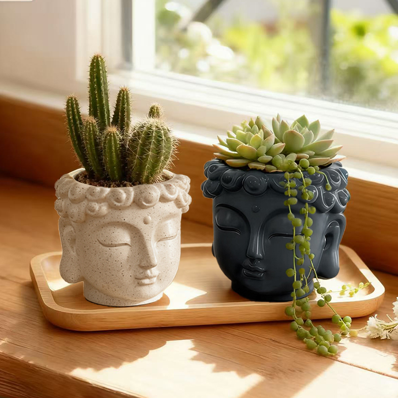 Statua Buddy Zen, doniczka z ż – Snake Plant Ceramic recenzja i cena