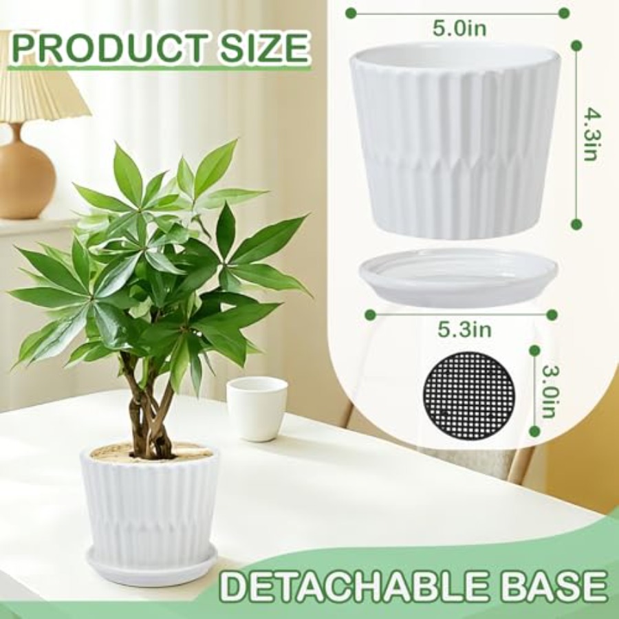 Doniczki - Cylindryczne cerami – Snake Plant Ceramic recenzja i cena