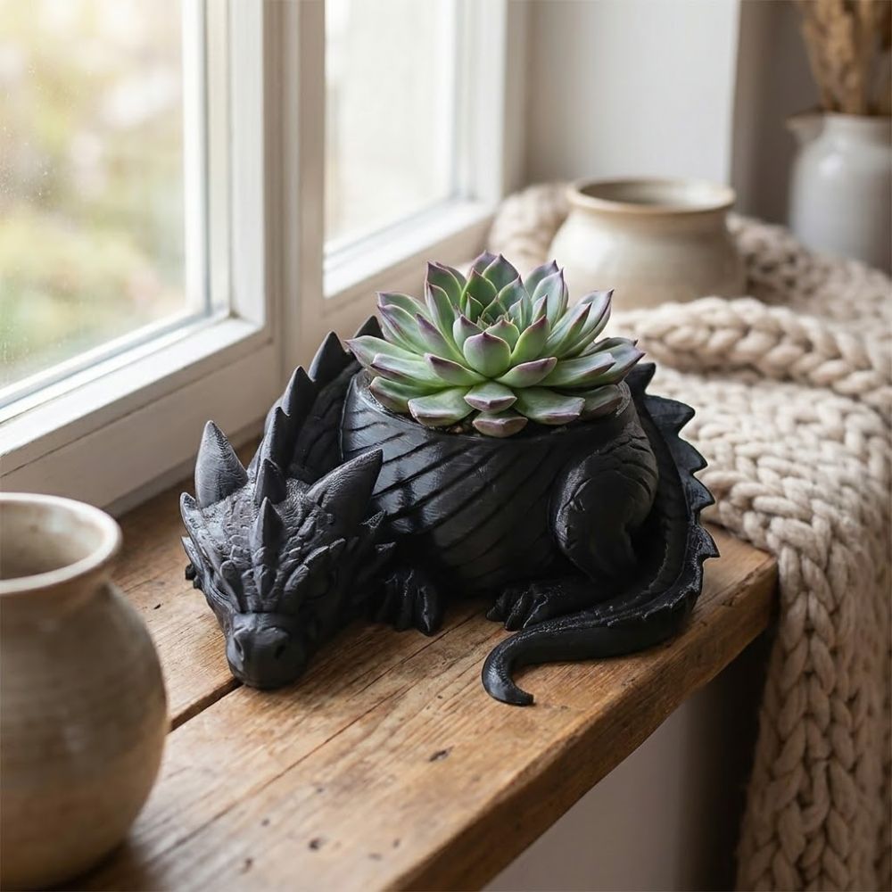Doniczka w kształcie smoka dru – Snake Plant Ceramic recenzja i cena